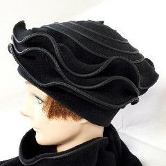 Galette noire porté